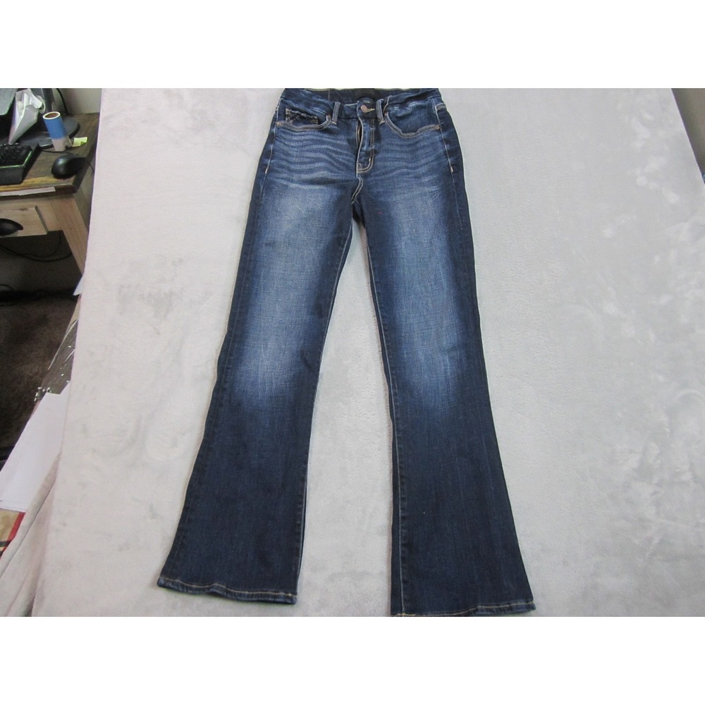 Buckle black Women's Dark Blue Boot Cut Jeans